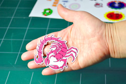 印刷物の切り抜き加工無料!